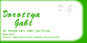 dorottya gabl business card